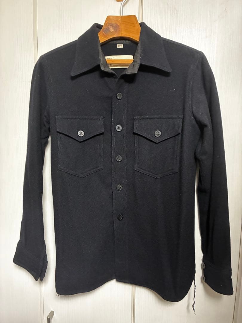BUTCHER PRODUCTS ブラック　CPO 長袖シャツ 14 1/2