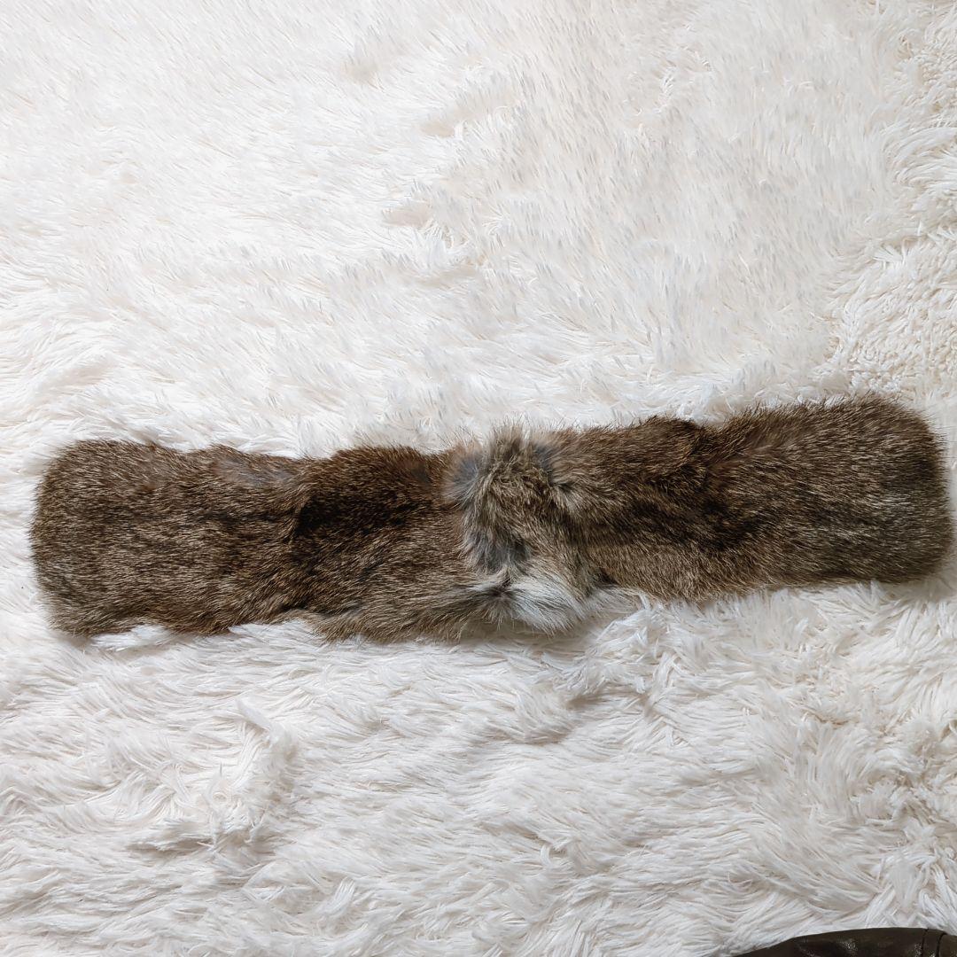 【美品】EMMETI ラムレザー ライダース ミリタリー ファー付き