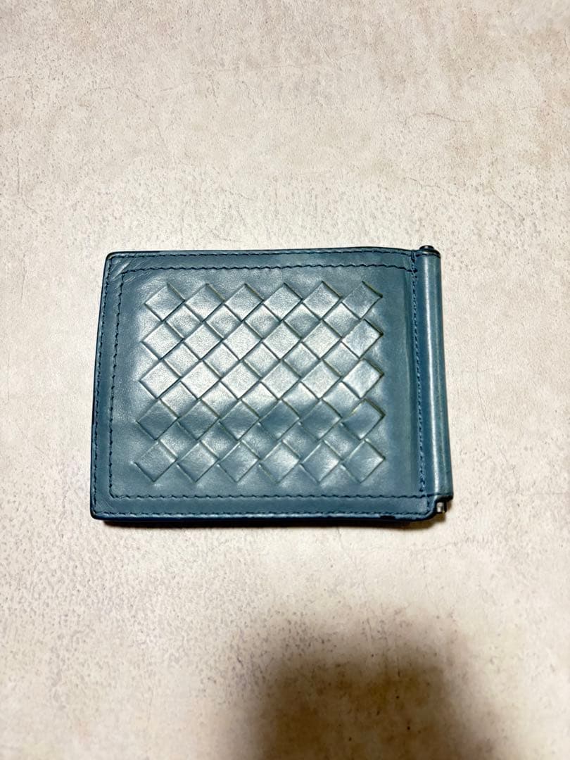 BOTTEGA VENETA ブルー　マネークリップ