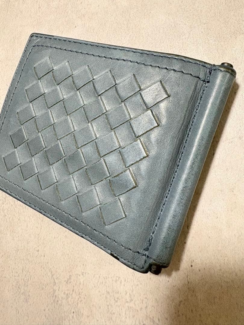 BOTTEGA VENETA ブルー　マネークリップ
