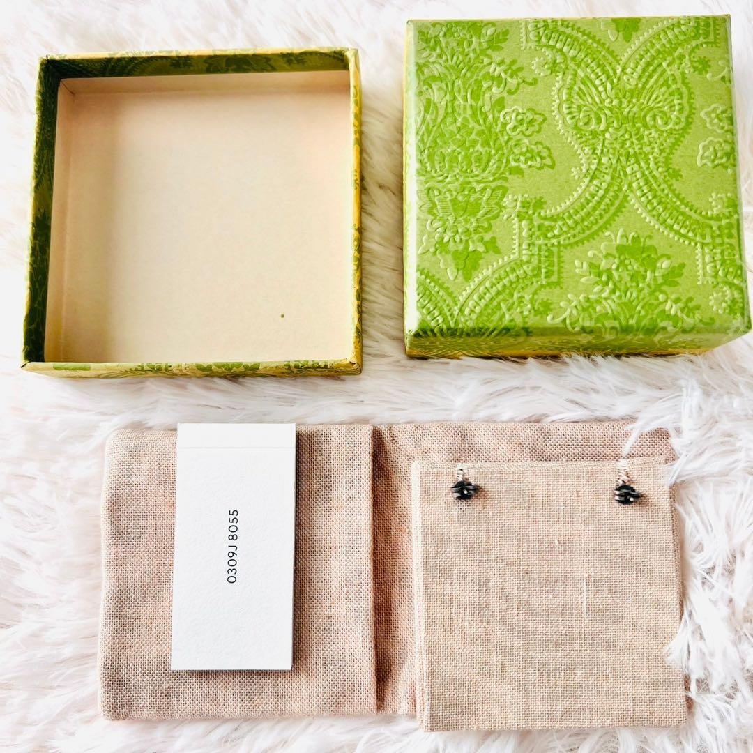 GUCCI　グッチ　ピアス　アラベスク　燻　インターロッキング　GGロゴ