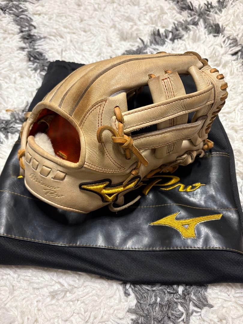 Mizuno Pro キャメル　軟式グローブ　内野