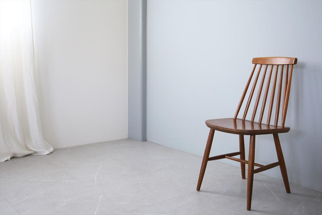 英国アンティーク木製コムバックチェア/ダイニングイス/椅子(89-222-1)