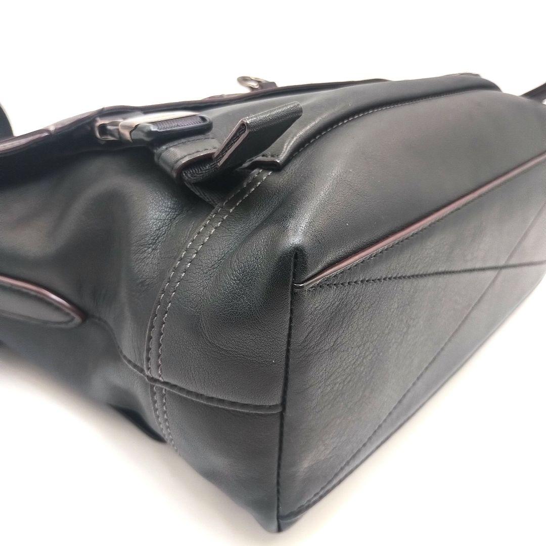 【美品】コーチ　リビングトン　バイク　バッグ　ショルダーバッグ　黒