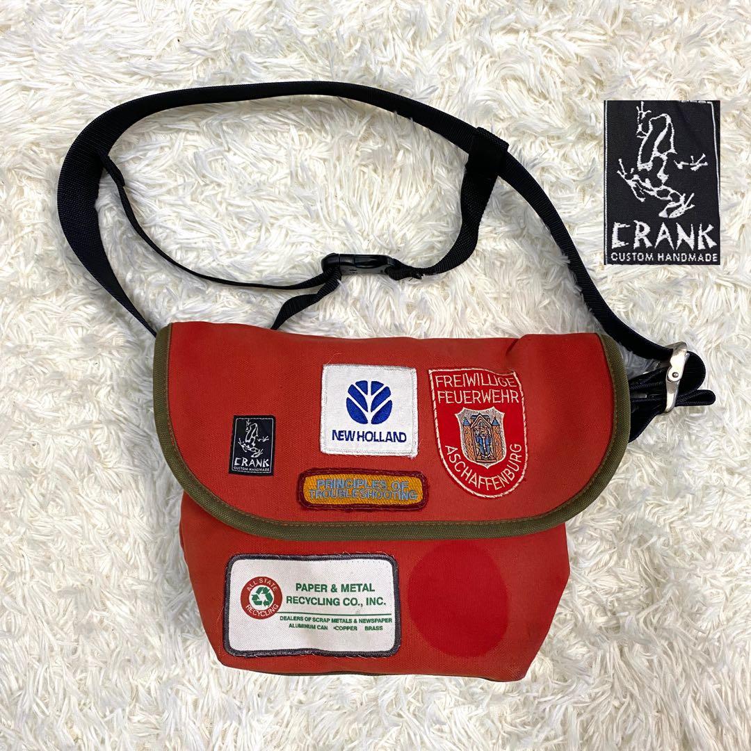 CRANK メッセンジャーバック　ワッペン　キャンバス