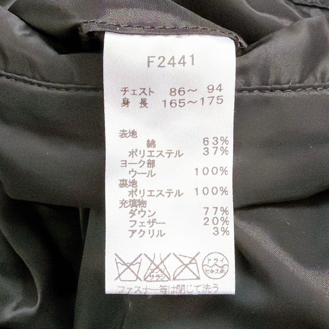 フレッドペリー　ダウンジャケット　ブルゾン　アウター　上着　フード付き　黒　S