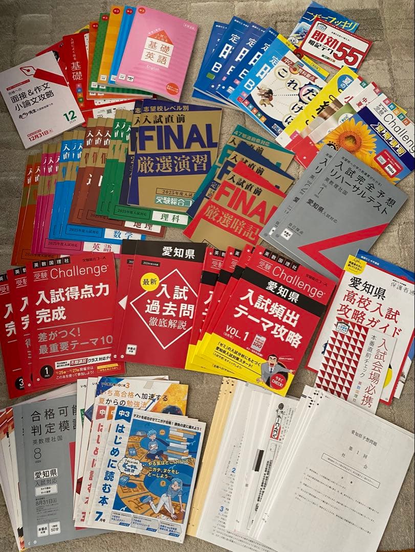進研ゼミ 中学講座 中3 受験総合コース 愛知県高校入試対策　1年分