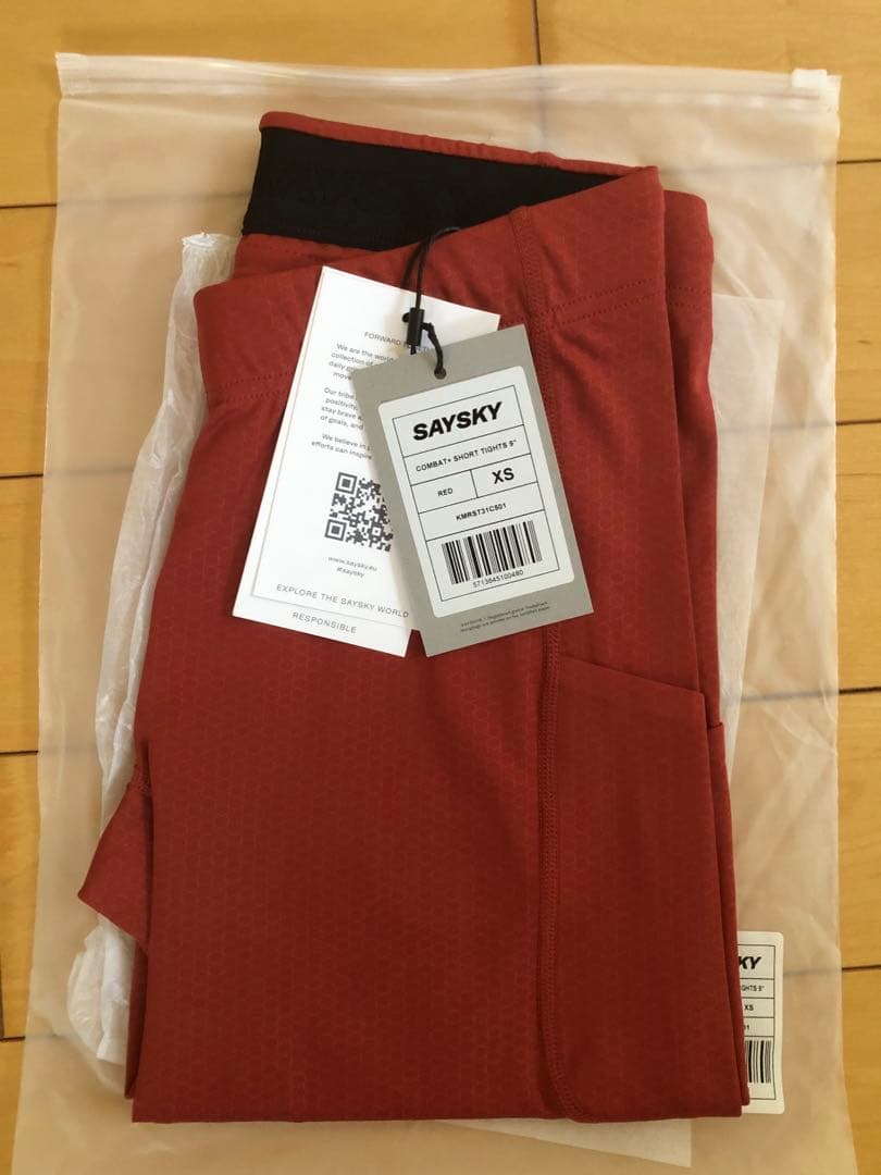 ウォーキング・ランニングウェア SAYSKY COMBAT SHORT TIGHTS 9 XS RED