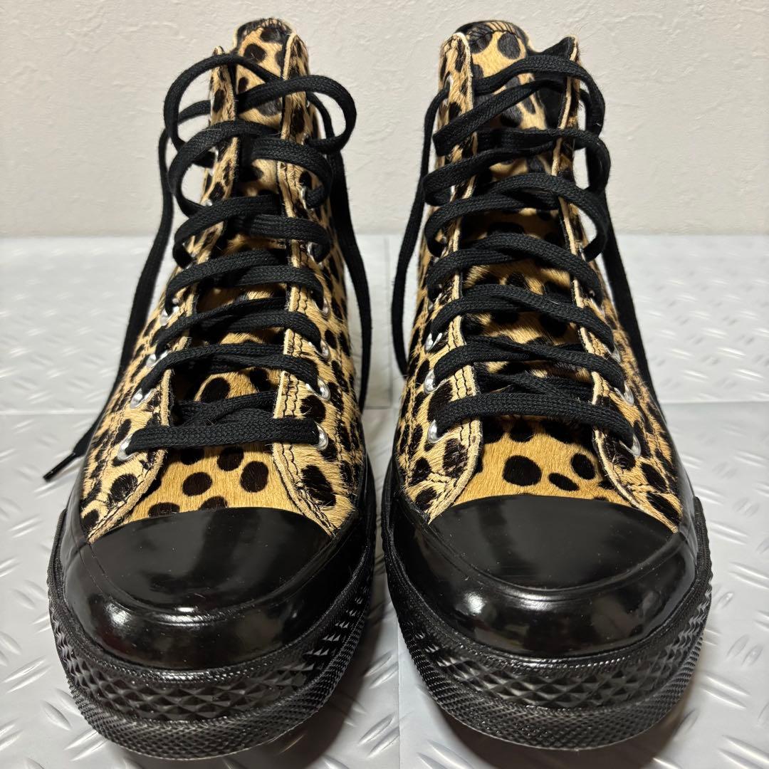 27cm ゴールド 豹 レザー ct70 チャックテイラー コンバース 古着