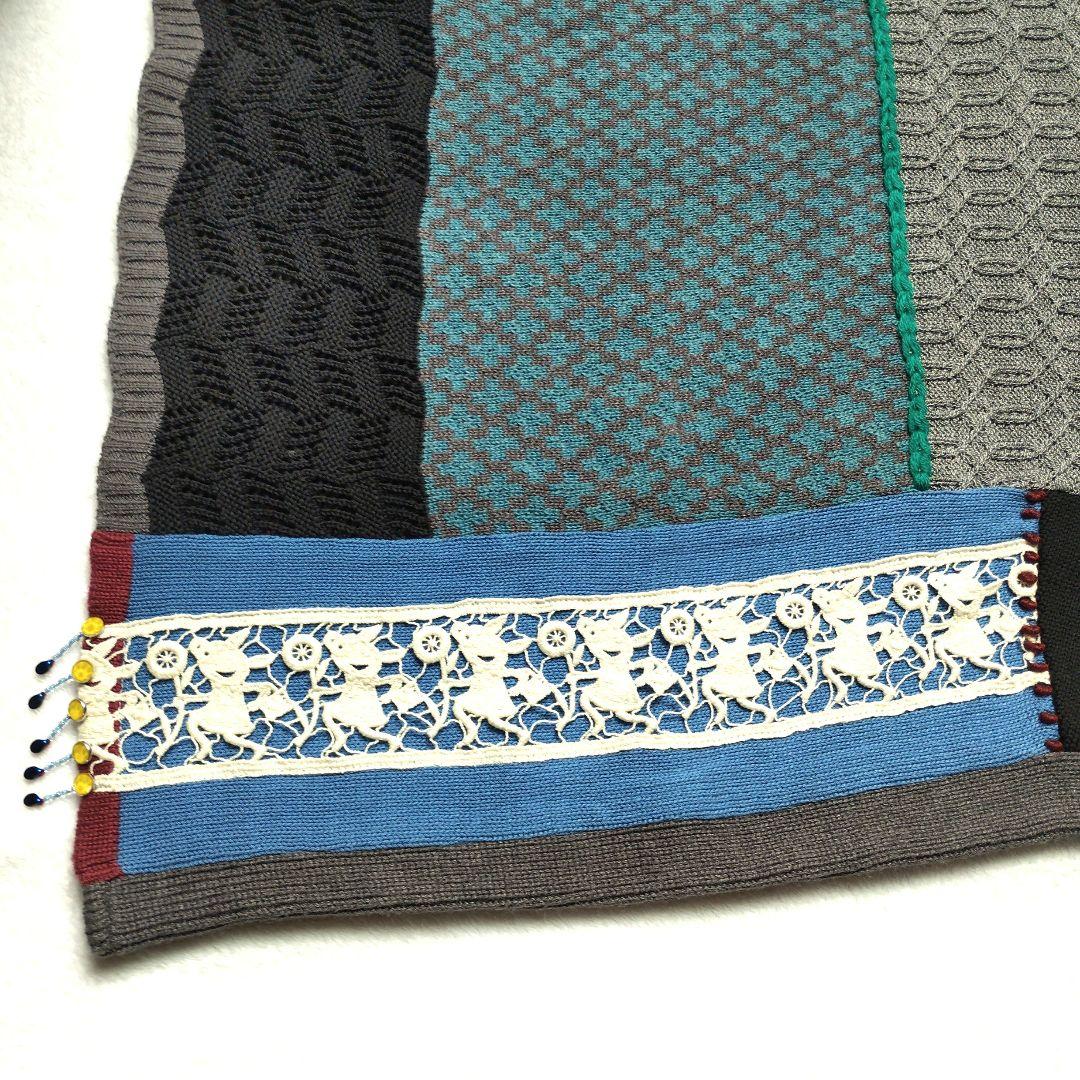 OLLEBOREBLA アルベロベロ　パッチワークニット セーター　ぶたさん　豚