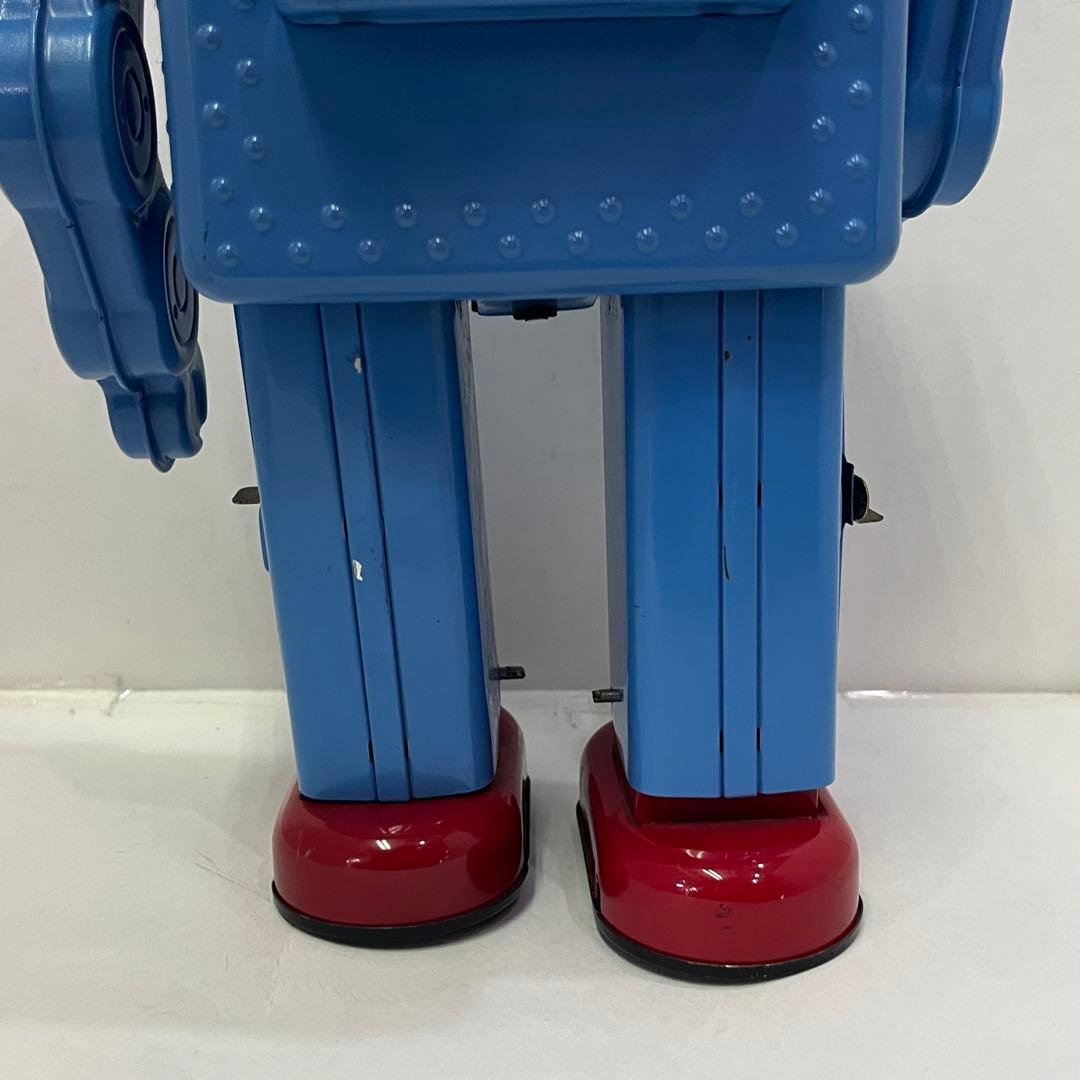 HAHATOY スモーキング スペースマン ブリキロボット 玩具 青