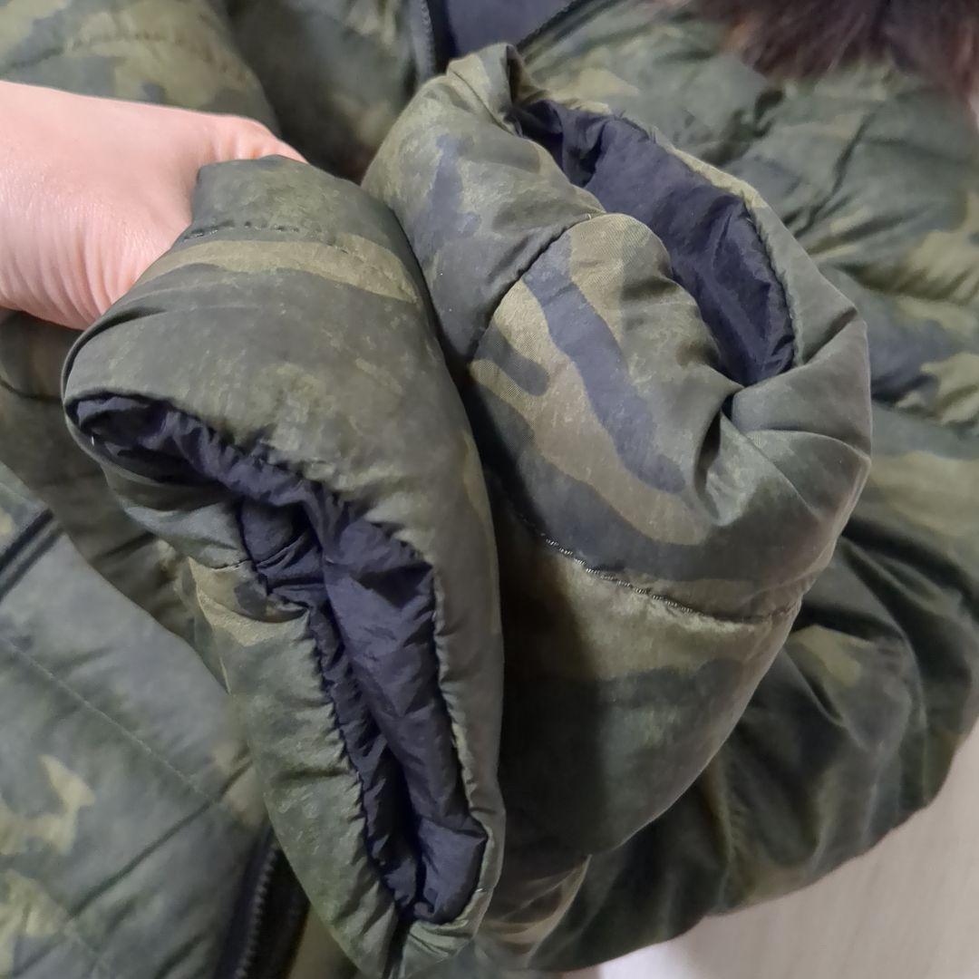 【美品】TATRAS　リバーシブル　ダウンロングコート　カモフラ柄　サイズ3