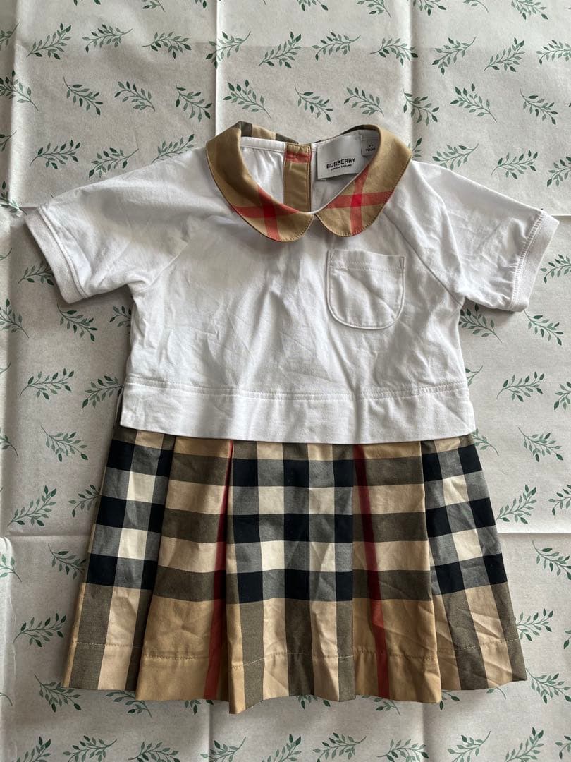 BURBERRY チェック柄ワンピース 2Y 92cm