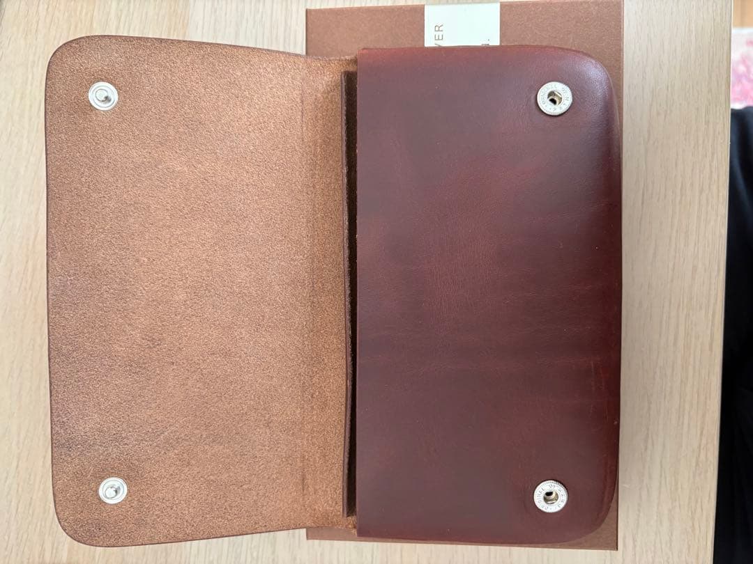 MOTO レザー 長財布 ブラウン トラッカーウォレット