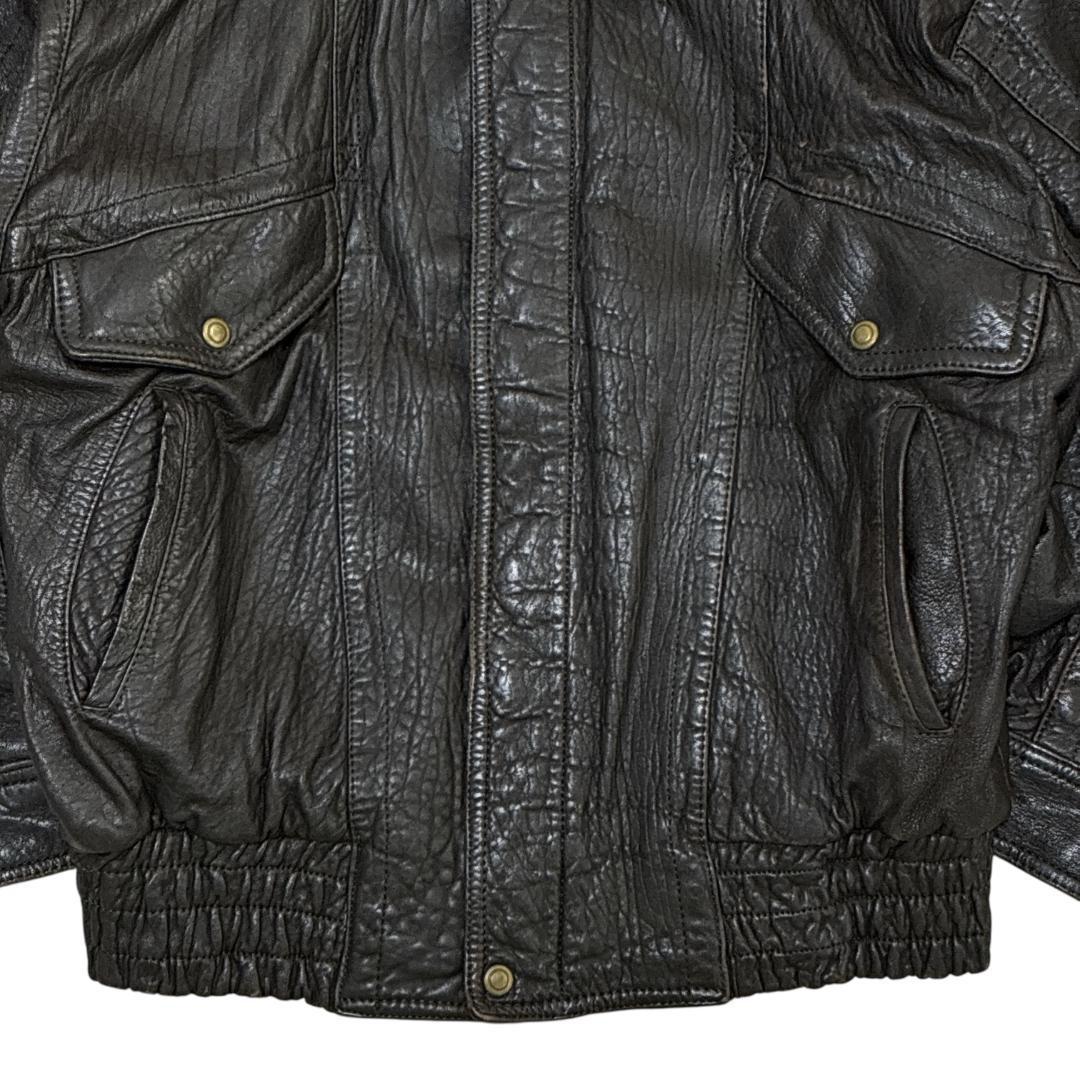 GiVet フライトジャケット G-1レザージャケット 革ジャン 本革 黒 L