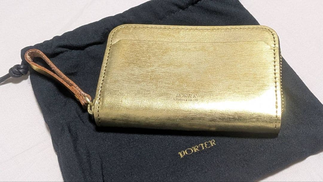 ポーター　ゴールド　レザー＆カードケース