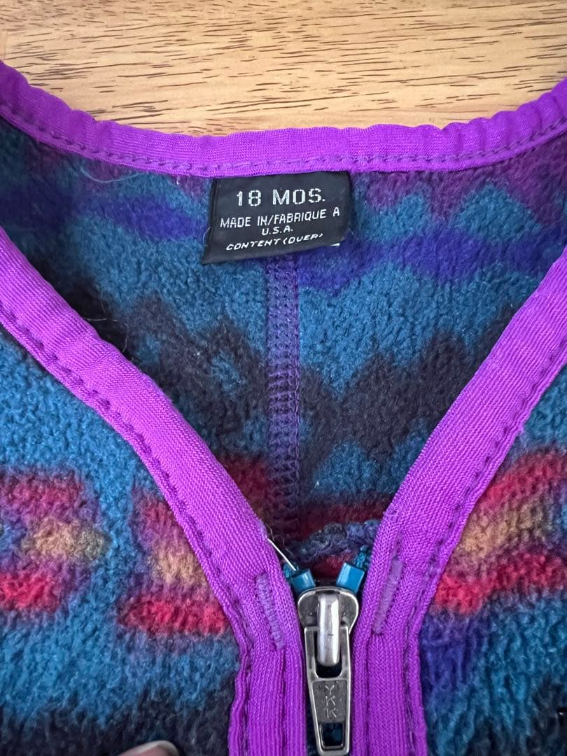 90's 雪なし USA製 パタゴニア サカジャウィア フリース キッズ