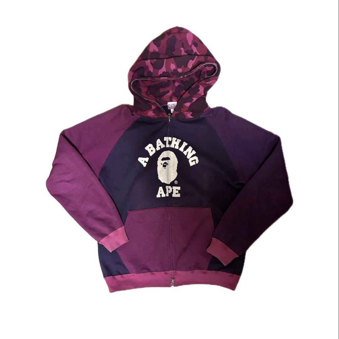 A BATHING APE カモ　ジップパーカー