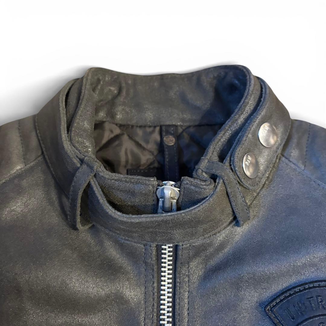 G-STAR RAW ジースター ロウ レザー シングルライダース キルティング