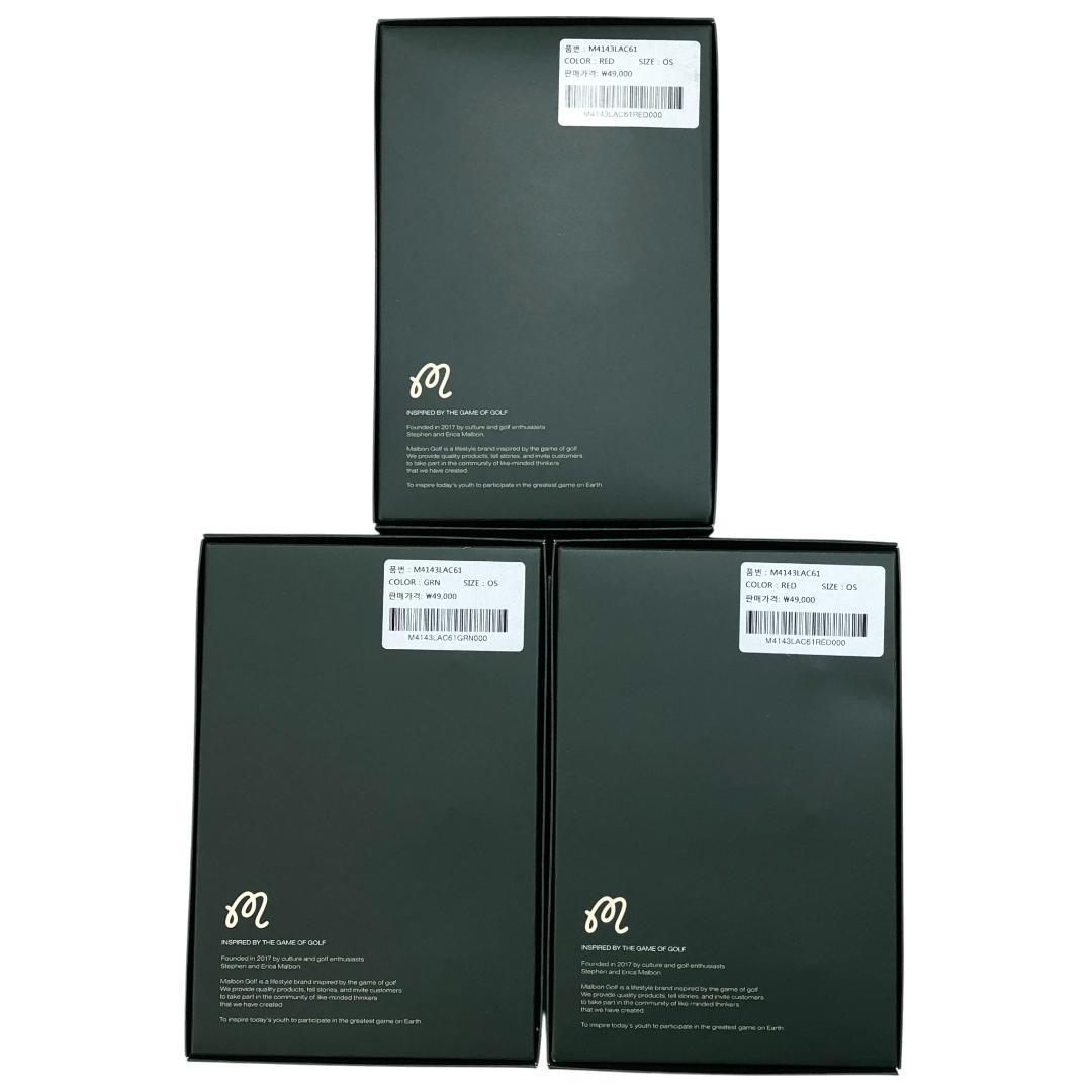 【新品】MALBON GOLF マルボン ゴルフ 箱付きゴルフボール 3箱セット