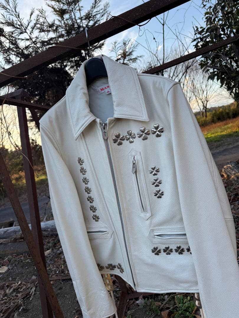 ジャケット・アウター MASU CLOVER STUDS RIDERS JACKET