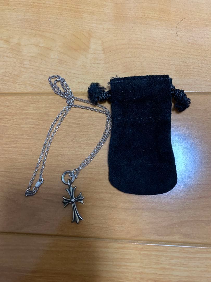 クロムハーツクロスペンダントネックレス 約50cm