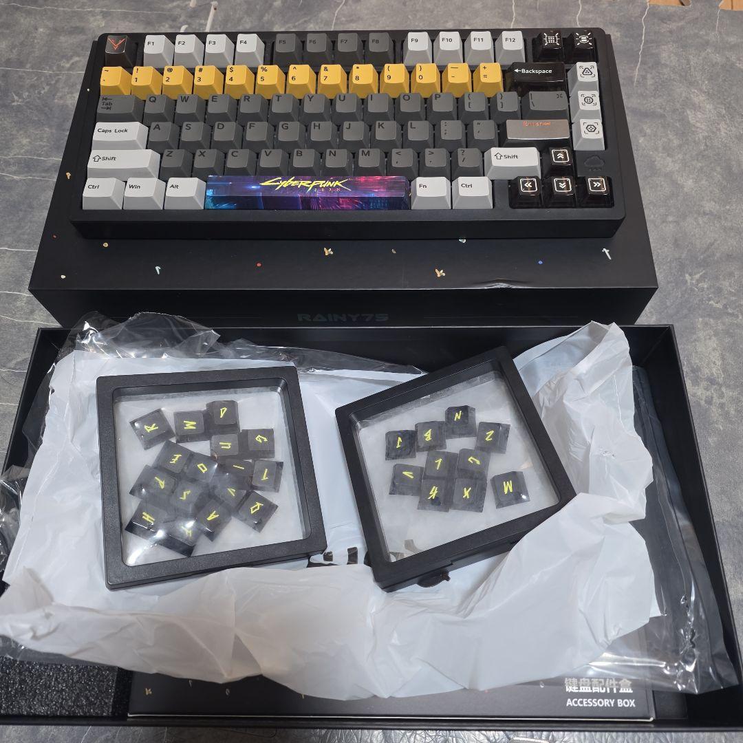 極美品WOBKEY Rainy75 RT Pro ミッドナイトブラック