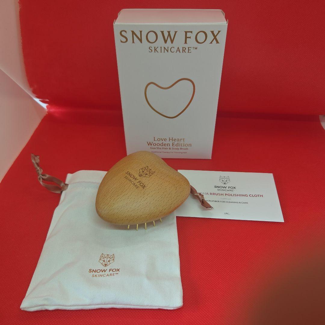 スノーフォックス　カッサ　ウッドミニハート　ヘアブラシ