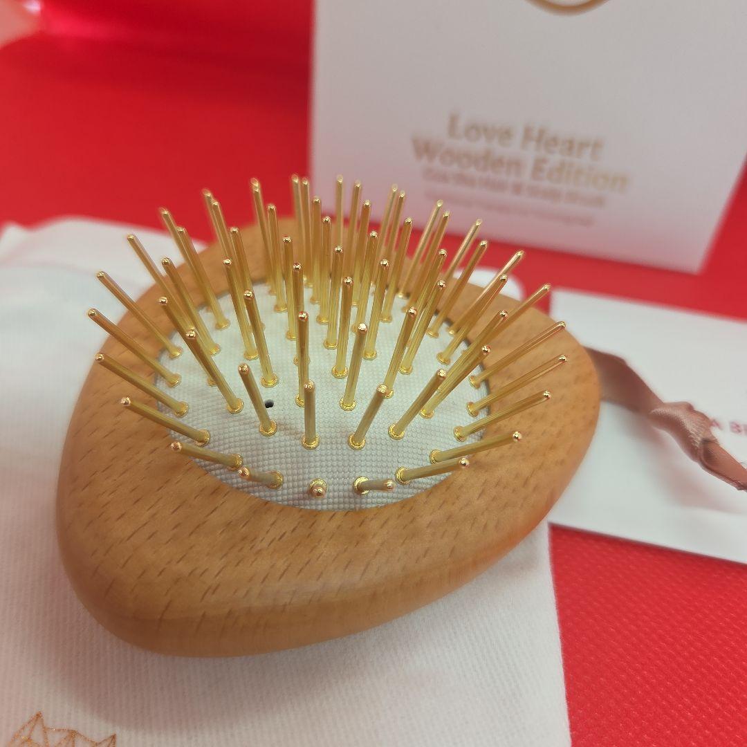 スノーフォックス　カッサ　ウッドミニハート　ヘアブラシ