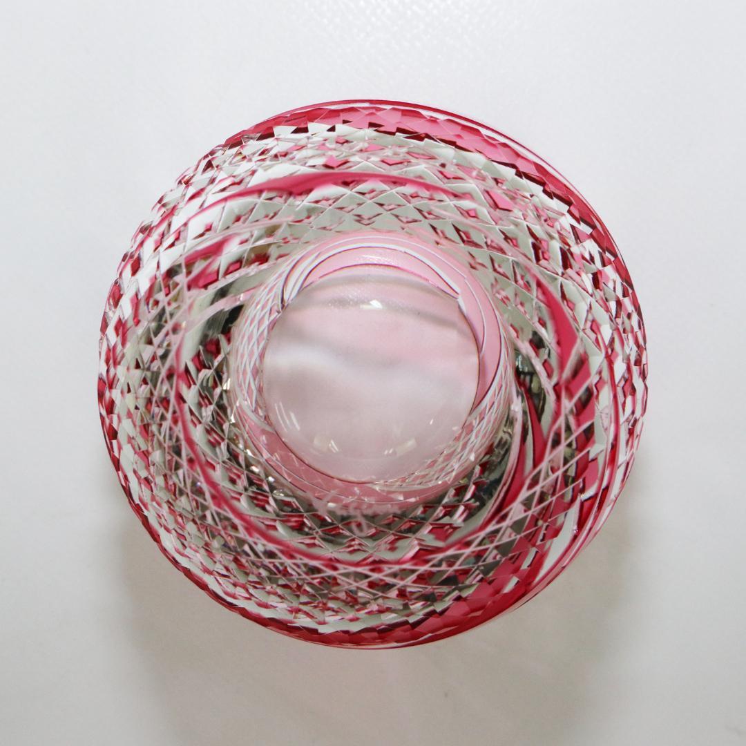 カガミクリスタル 江戸切子 懐石杯　箱付