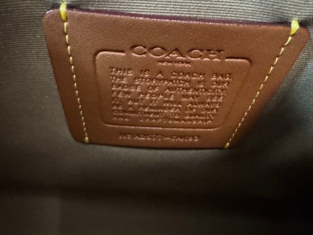 新品　未使用COACH ベージュ トートバッグ　品番: CAK93 IMLG6