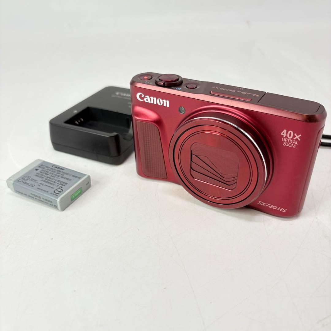 【美品】Canon デジタルカメラ PowerShot SX720 HS レッド