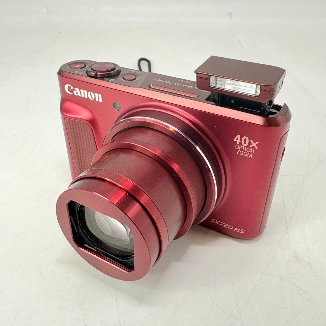 【美品】Canon デジタルカメラ PowerShot SX720 HS レッド