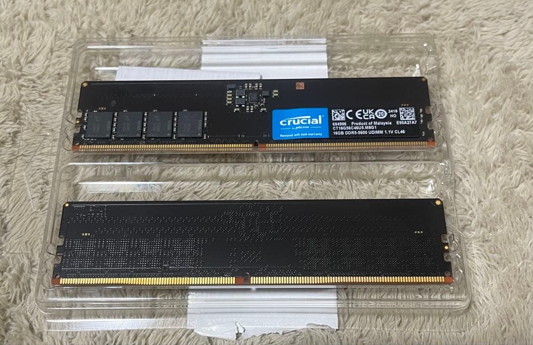 メモリ crucial CT16G56C46U5.M8G1 16GB×2