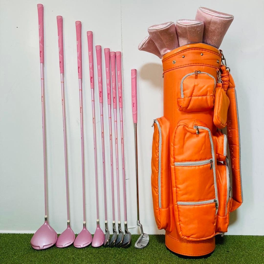 バッグ無し 左利き Pincrush PC-112 レディース ゴルフセット