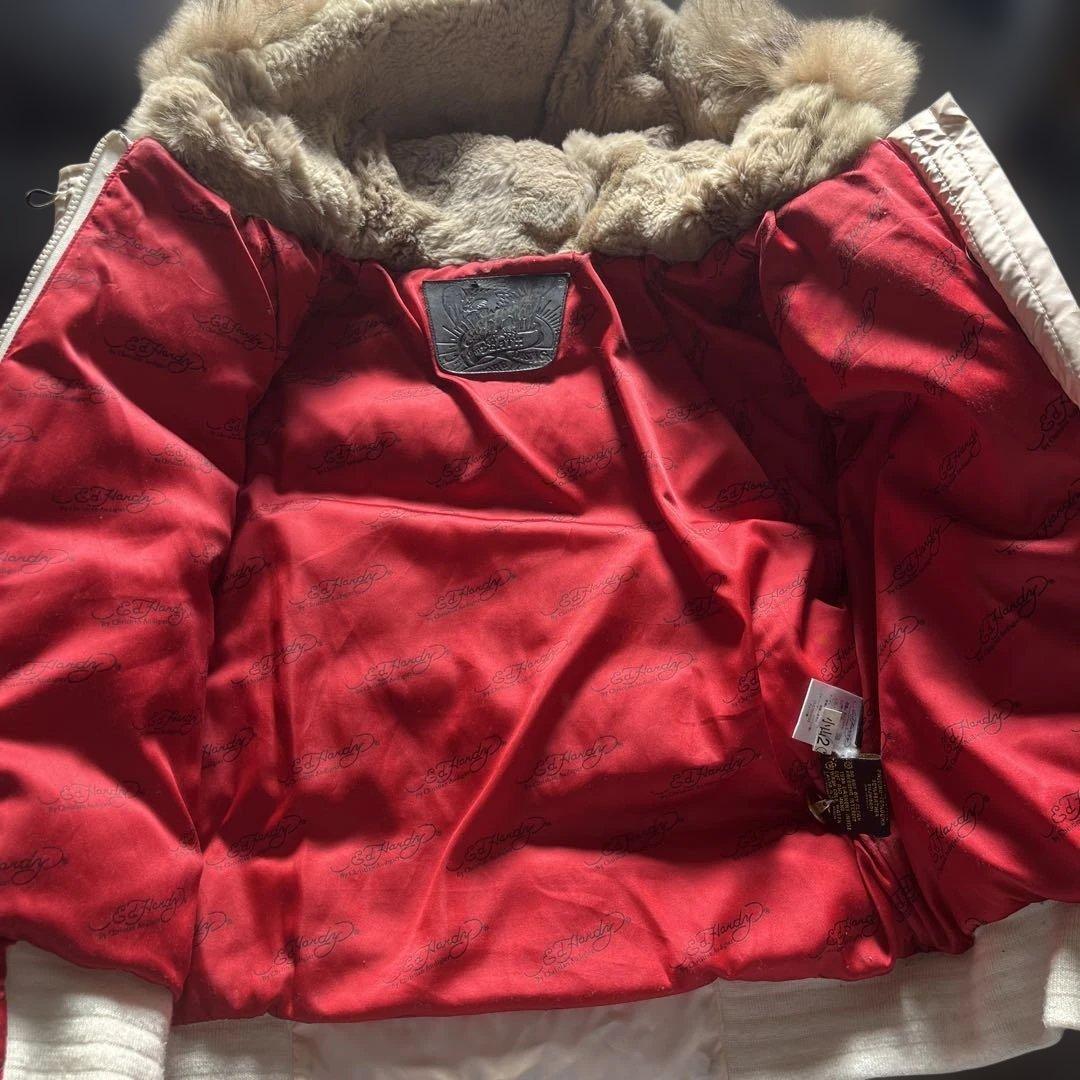 激レアEd Hardy ダウンジャケット　染み抜きクリーニング代値下げ済み
