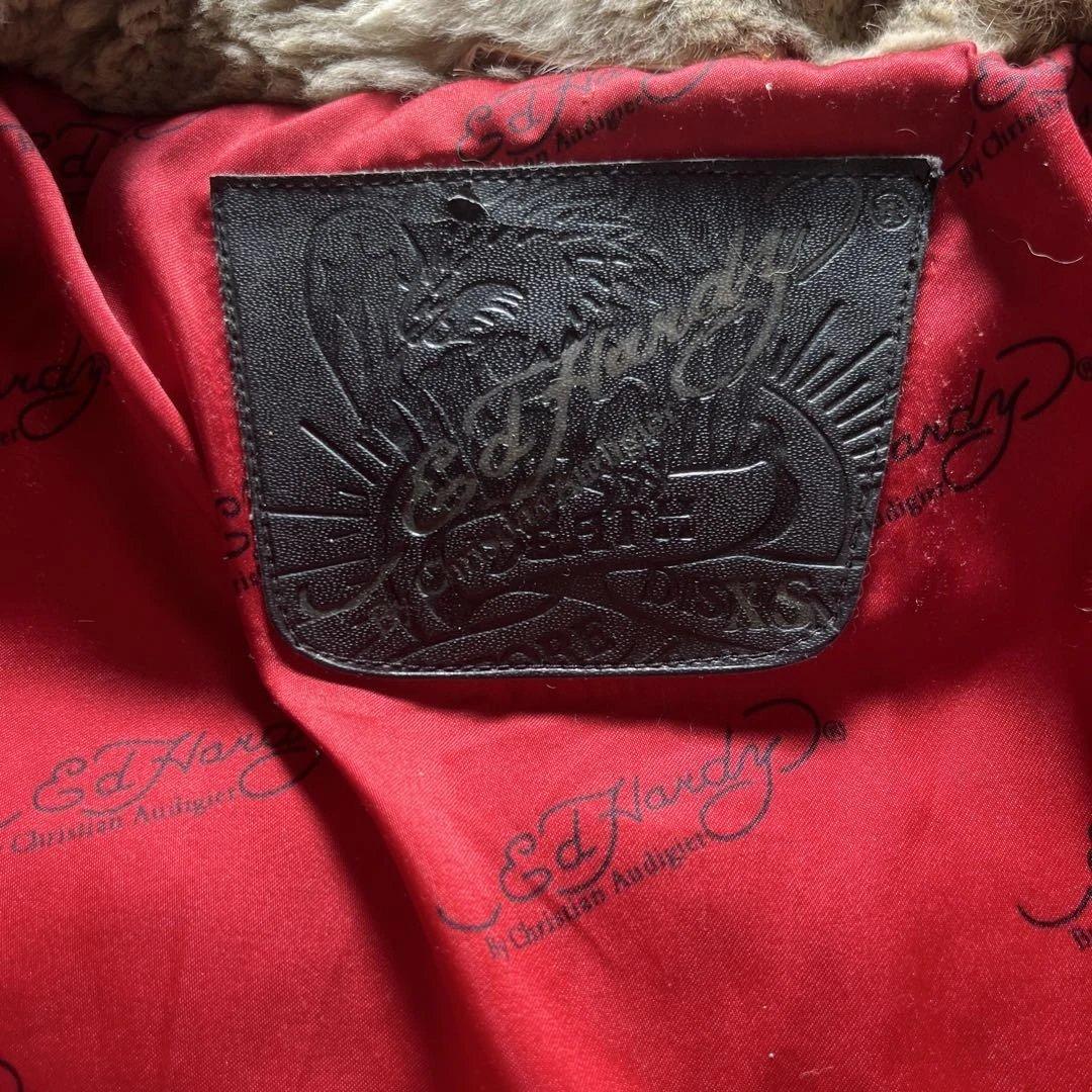 激レアEd Hardy ダウンジャケット　染み抜きクリーニング代値下げ済み
