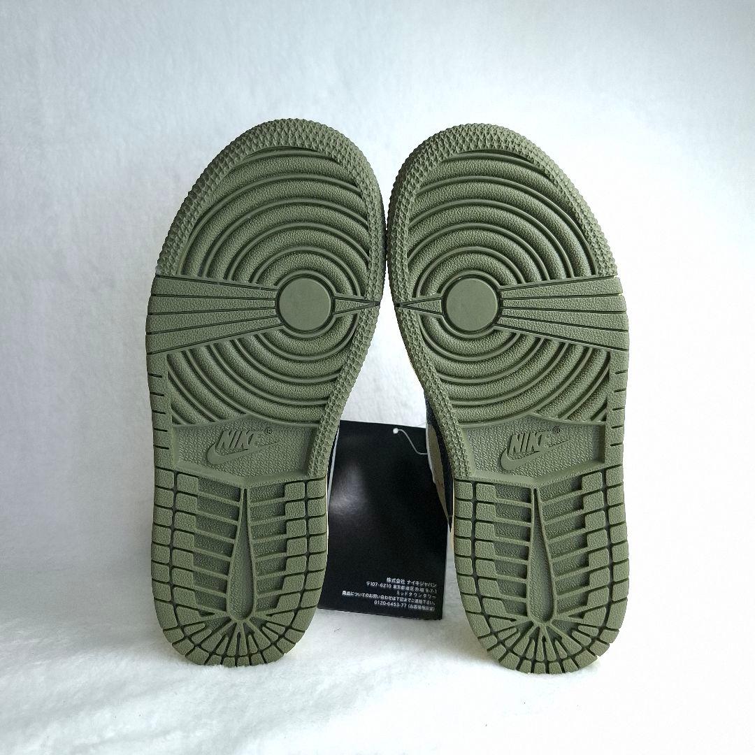 【新品/黒タグ付】トラヴィス×JORDAN1 LOW リバースオリーブ 18.5