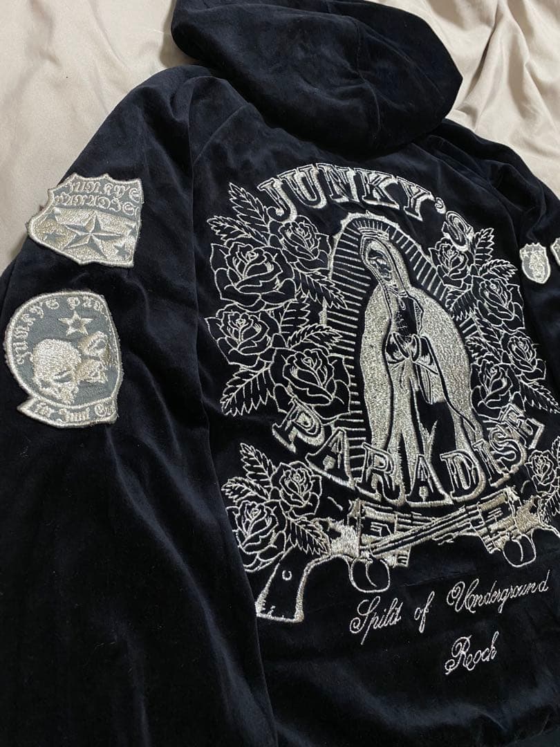 JKPD 日本限定 別珍 パーカー スカジャン スカル unisex