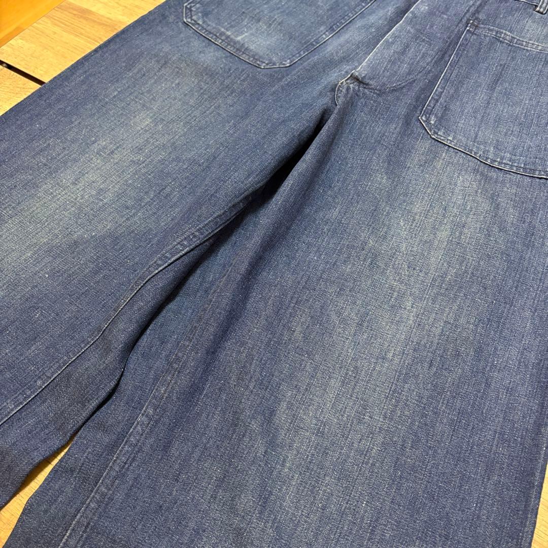 US NAVY 50s デニムセーラーパンツ w32相当 希少 海軍 ジーンズ