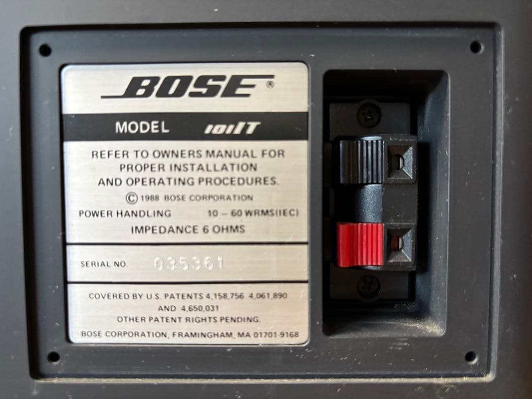 BOSE スピーカー　 101IT イタリアーノ ブラック ペア ボーズ