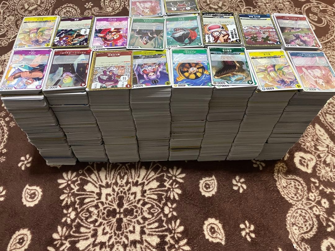 カ*)様 青ナミデッキ付き　ワンピースカード引退品　約20キロ　枚数約12000