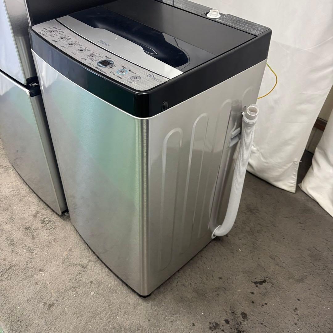 91❤️冷蔵庫　洗濯機　Haier　25年　一人暮らし　家電セット　中古　設置無料
