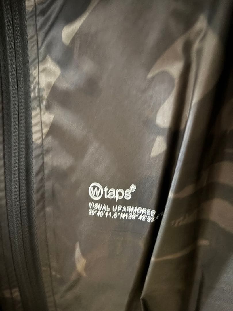 W)taps ブラックカモフラージュ ナイロンジャケット
