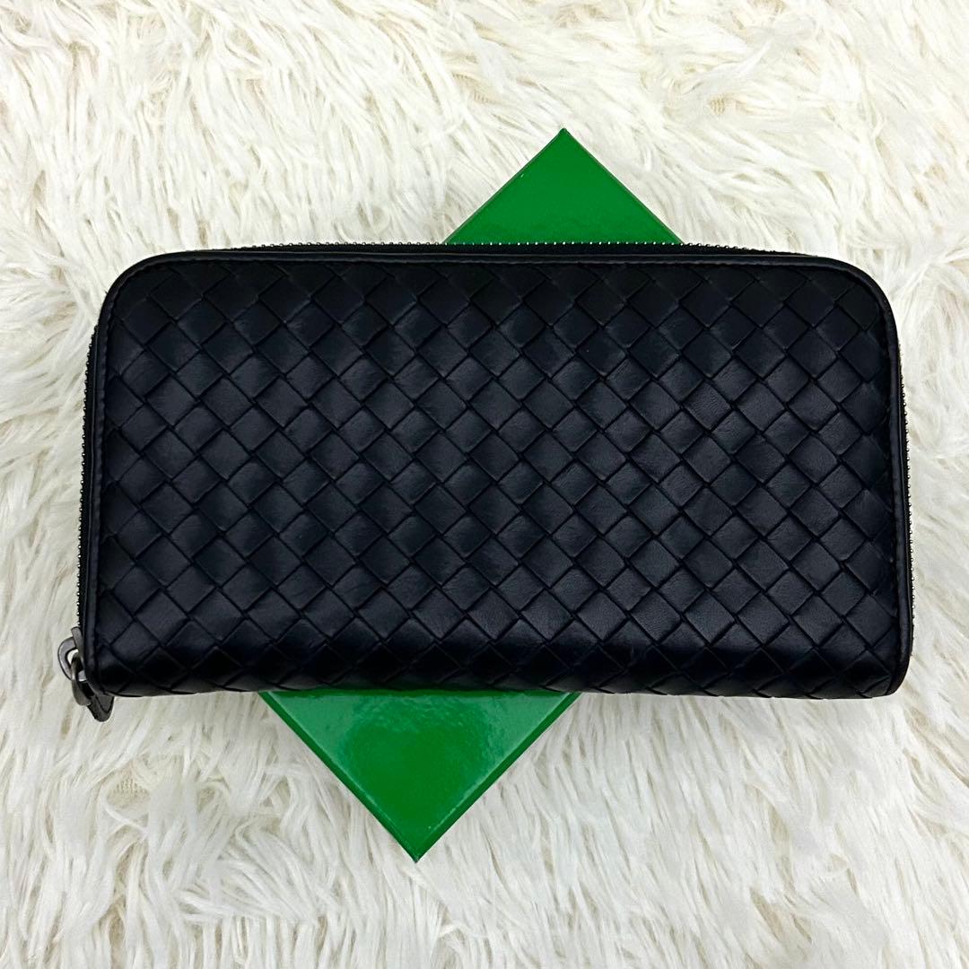 BOTTEGA VENETA イントレチャート ラウンドファスナー 長財布