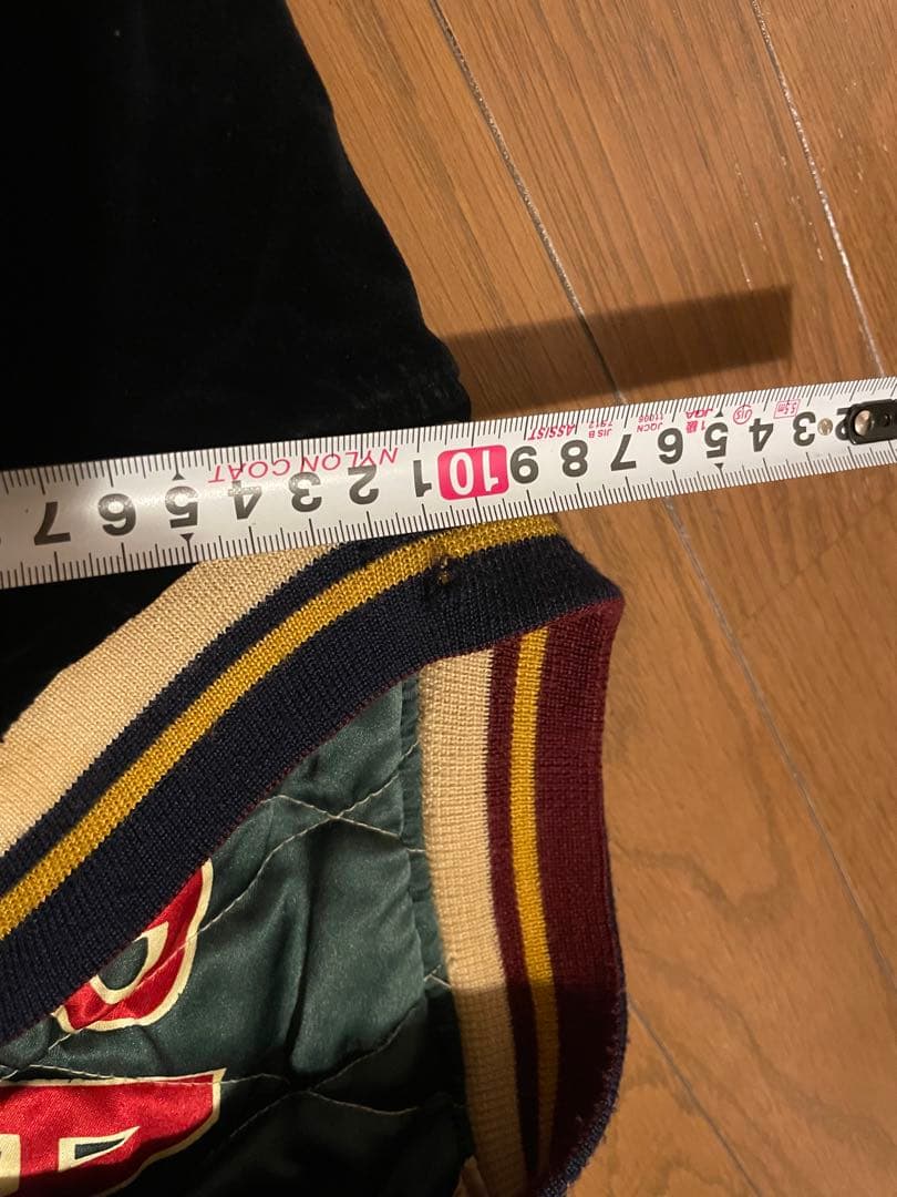 【希少】テーラー東洋 スカジャン 虎×日本地図 プリント 別珍