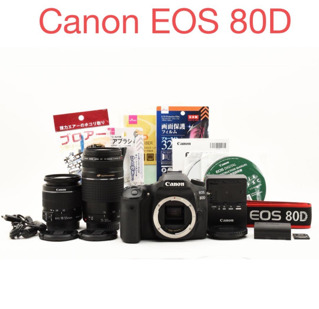 Canon EOS 80D/約2420万画素/標準&望遠ダブルレンズセット