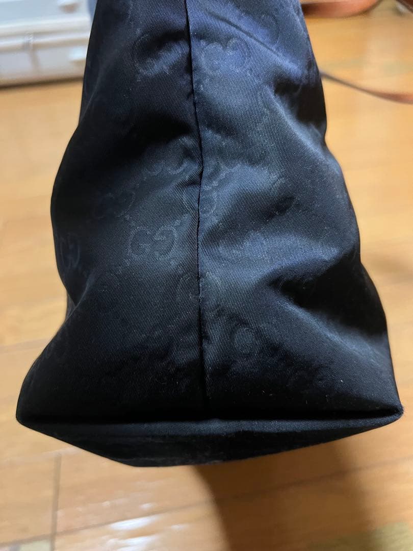 GUCCI ナイロントートバッグ　ネイビー　オールドグッチ