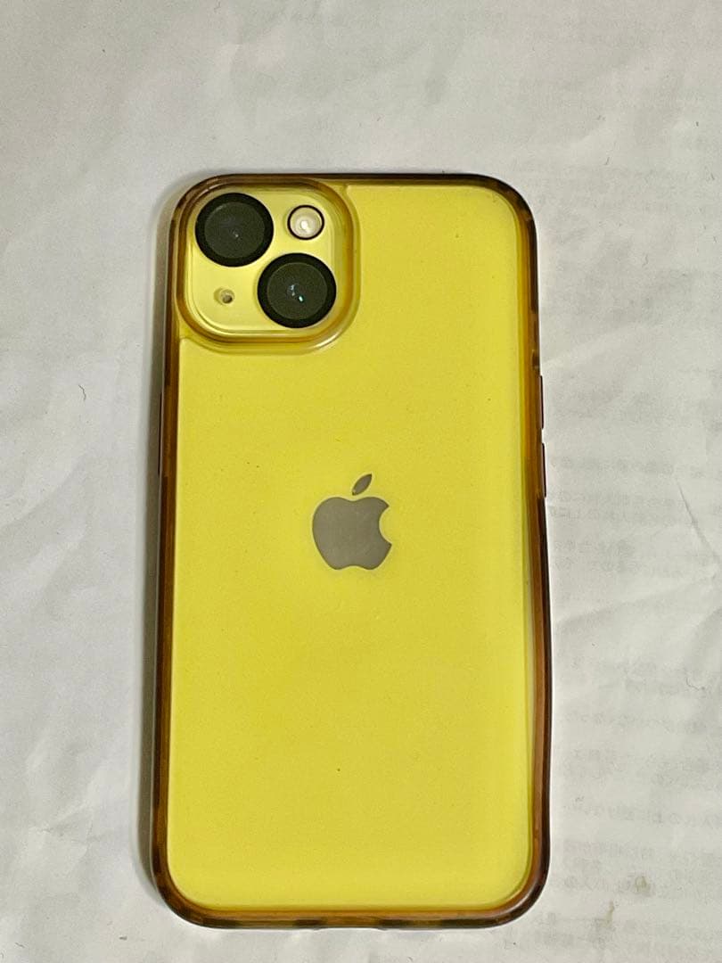 Apple iPhone 14 本体 イエロー128GB付属品と保護フィルム付き