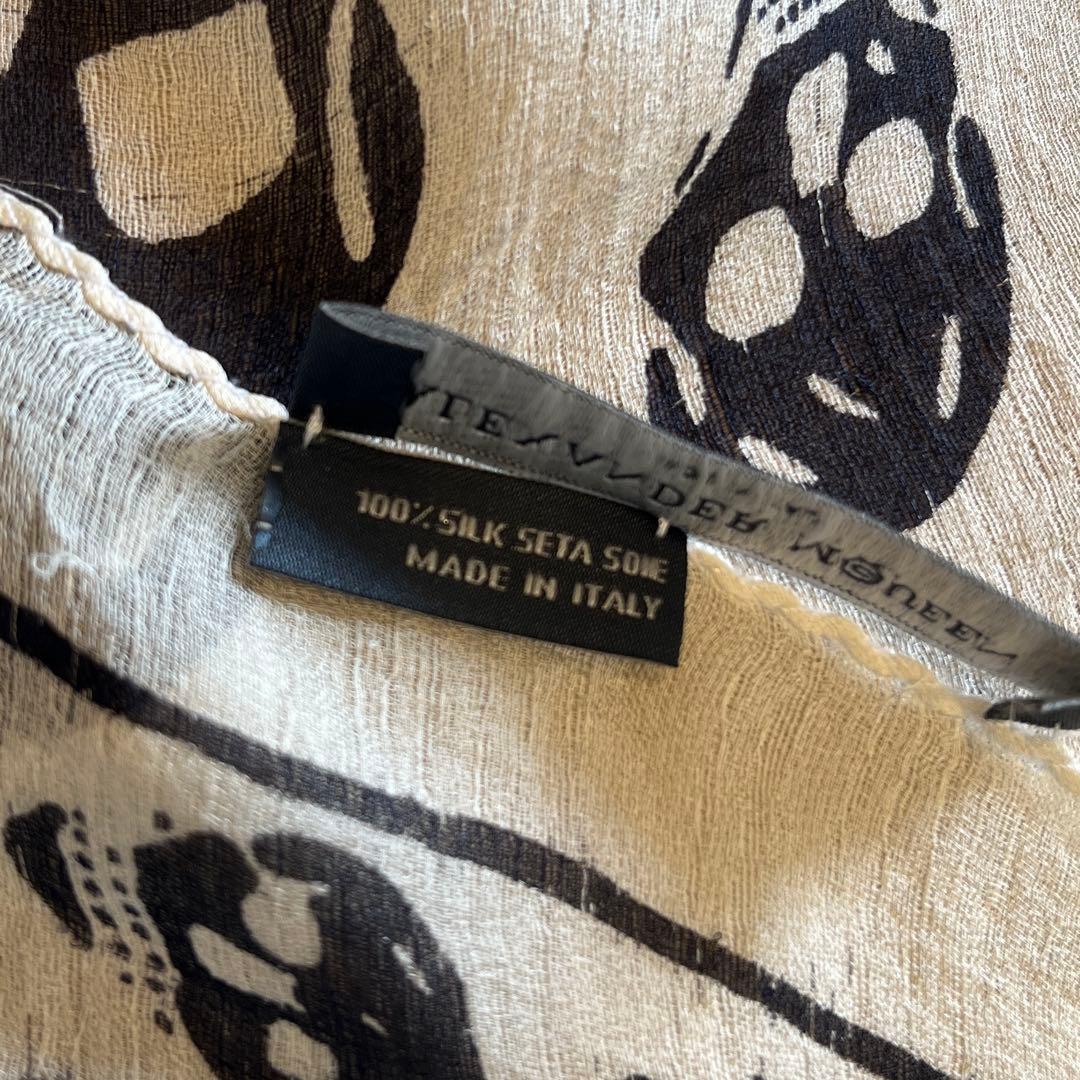 ALEXANDER McQUEEN スカーフ　スカル　シルク